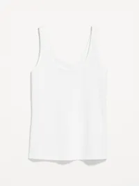 First-Layer Scoop-Neck Tank Top - Calla Lily White — view 4