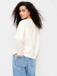 Flag Logo Graphic Sweatshirt - Bright White — view 2