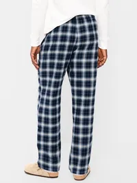 Flannel Pajama Pants - Blue Shadow Plaid — view 2