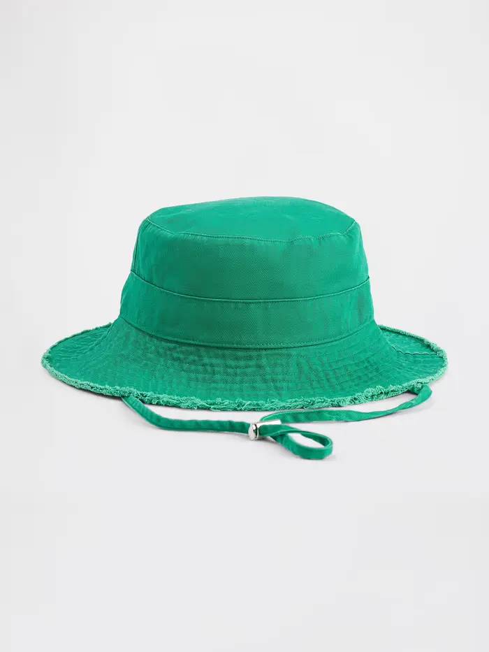 Frayed Bucket Hat - Bright meadow