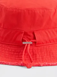 Frayed Bucket Hat - Hot red — view 2