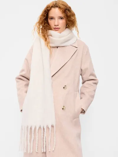 Fringed Scarf - Cream