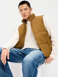 Frost-Free Water-Resistant Puffer Vest - Bourbon — view 3