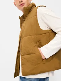 Frost-Free Water-Resistant Puffer Vest - Bourbon — view 5