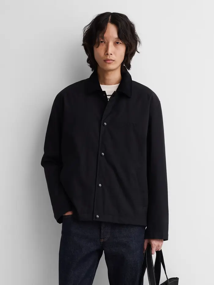 Gap × A.P.C. Coated Canvas Coach Jacket - Black