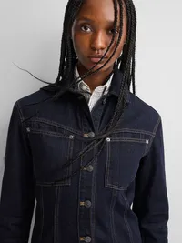 Gap × A.P.C. Structured Denim Jacket - Rinse Sienne — view 4
