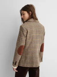 Gap × A.P.C. Wool-Blend Relaxed Blazer - Multi plaid — view 3