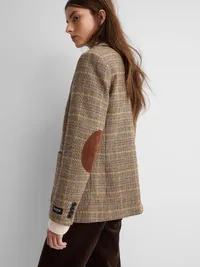 Gap × A.P.C. Wool-Blend Relaxed Blazer - Multi plaid — view 4