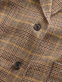Gap × A.P.C. Wool-Blend Relaxed Blazer - Multi plaid — view 5
