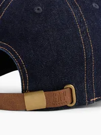 GapStudio Logo Baseball Hat - Dark denim — view 5