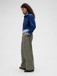 GapStudio Poplin Crop Shirt - Blue stripe — view 3