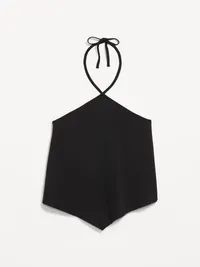 Handkerchief Halter Top - Black Jack — view 5
