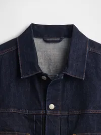 Heavyweight Denim Jacket - DARK RINSE — view 4