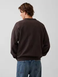 Heavyweight Oversized Sweatshirt - Terra brown — view 3
