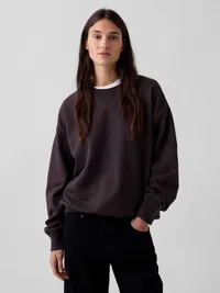 Heavyweight Oversized Sweatshirt - Terra brown — view 5