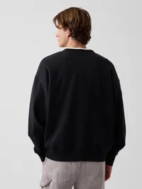 Heavyweight Oversized Sweatshirt - True black — view 3