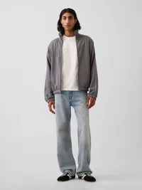 Heavyweight Oversized Zip Jacket - Charcoal grey — view 2
