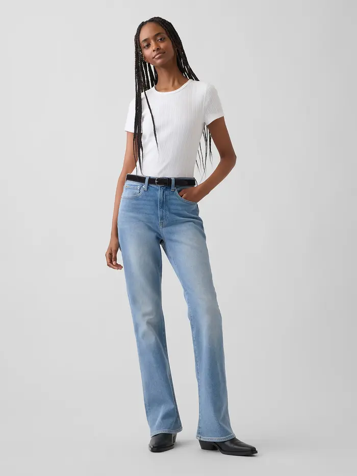 High Rise Boot Jeans - Light wash