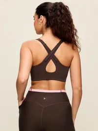 High Support PowerSoft Sports Bra - Black Coffee — view 5