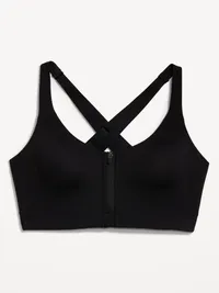 High Support PowerSoft Sports Bra - Black Jack — view 3
