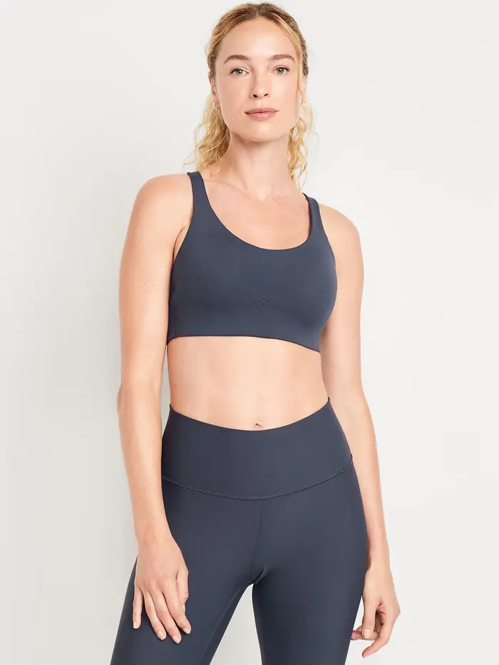 High Support PowerSoft Sports Bra - Dusk Navy