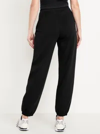 High-Waisted Dynamic Fleece Sweatpants - Black Jack — view 2