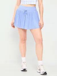 High-Waisted Mesh Skort - Peri Heir — view 4