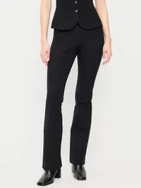 High-Waisted Pixie Flare Pants - Black — view 2