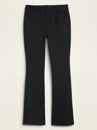 High-Waisted Pixie Flare Pants - Black — view 4