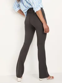 High-Waisted Pixie Flare Pants - Dark Heather Gray — view 2
