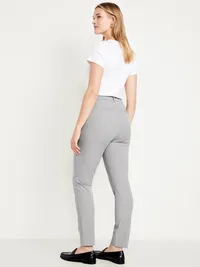High-Waisted Pixie Skinny Ankle Pants - Light Gray — view 4