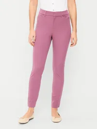 High-Waisted Pixie Skinny Ankle Pants - Rosette — view 2