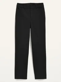 High-Waisted Pixie Straight Pants - Black Jack — view 4