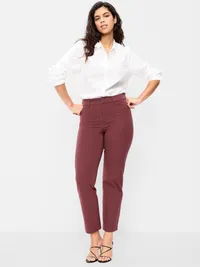 High-Waisted Pixie Straight Pants - Reddy Or Not — view 5