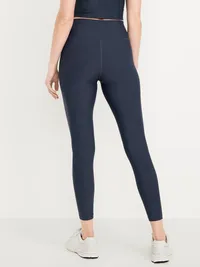 High-Waisted PowerSoft 7/8 Leggings - Dusk Navy — view 2
