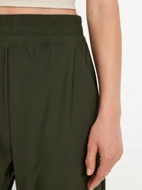 High-Waisted SleekTech Barrel Ankle Pants - Ancient Forest — view 3