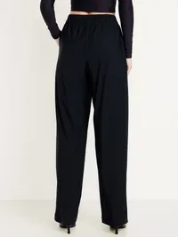 High-Waisted SleekTech Trouser Pants - Black Jack — view 2