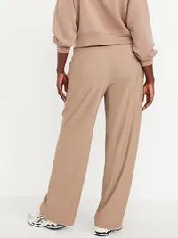 High-Waisted SleekTech Trouser Pants - Salt Marsh — view 5