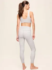 High-Waisted StudioSmooth 7/8 Leggings - Heather Grey — view 3