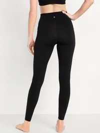 High-Waisted StudioSmooth 7/8 Pocket Leggings - Black Jack — view 2