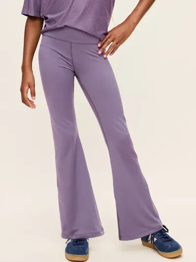 High-Waisted StudioSmooth Flared Leggings for Girls - Story Dust