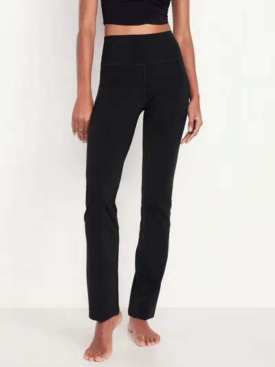 High-Waisted StudioSmooth Straight Legging - Black Jack
