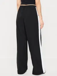 High-Waisted TrekTech Lightweight Woven Active Pants - Black Jack — view 2
