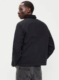 Insulated Canvas Barn Jacket - Black Jack — view 2
