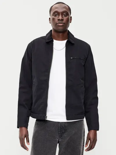 Insulated Canvas Barn Jacket - Black Jack