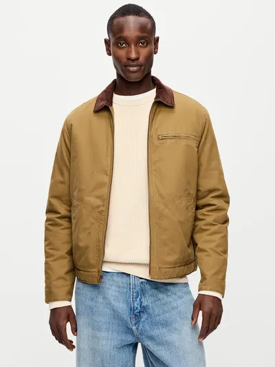 Insulated Canvas Barn Jacket - Wetland Reed