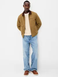 Insulated Canvas Barn Jacket - Wetland Reed — view 3
