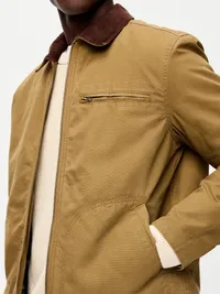 Insulated Canvas Barn Jacket - Wetland Reed — view 5