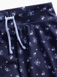 Kids Active Skort - Navy floral — view 5