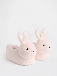 Kids Bunny Slippers - Pink — view 2
